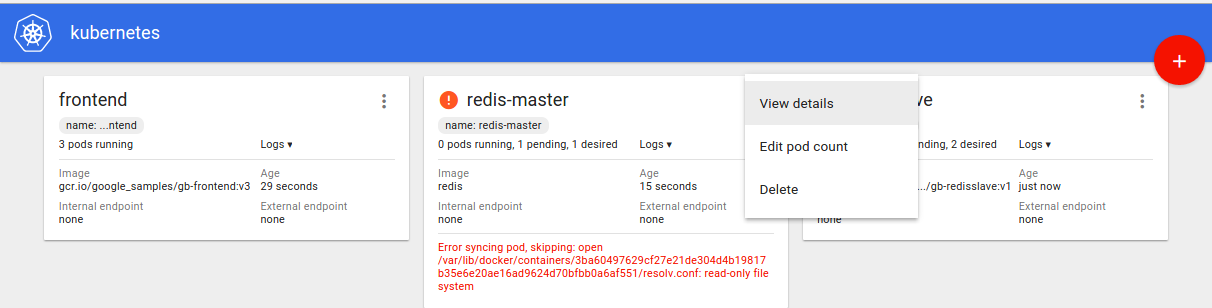 Kubernetes - Web Interface